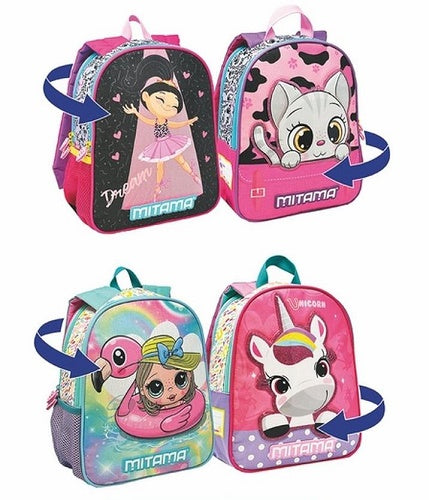 SCUOLA 064201_000 ZAINO SPINNY GIRL MIX MITAMA SINGOLO, 2 VARIANTI