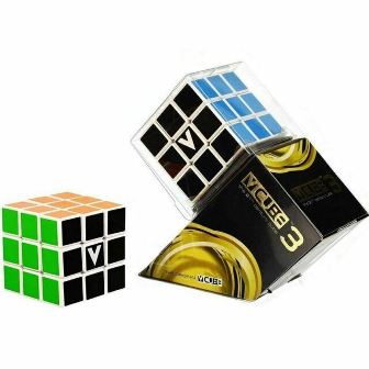 GIOCO 095091 V-CUBE 3X3 PIATTO DAL NEGRO
