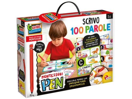 EDUCATIVO 102587 MONTESSORI PEN LEGGO E SCRIVO 100 PAROLE