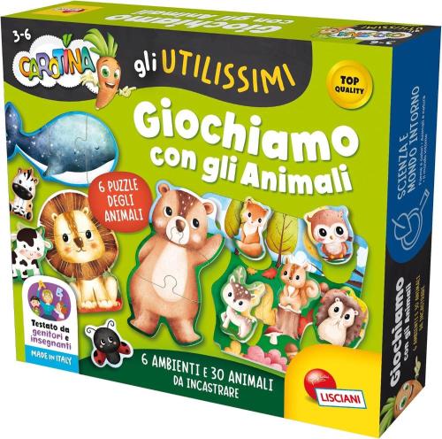 EDUCATIVO 102853 CAROTINA GLI UTILISSIMI GIOCHIAMO CON GLI ANIMALI