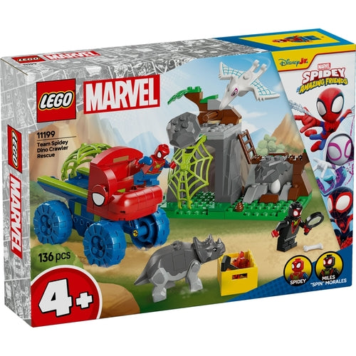 Lego Marvel 11199 Team Spidey:salvataggio su Dino-ruspa