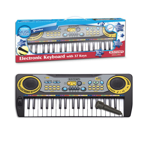 MUSICA 12 3730 TASTIERA ELETTRONICA 37 TASTI PASSO MIDI CON MICROFONO