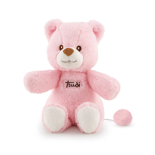 18122 Peluche Orso Carillon Cremino rosa 20x27x11cm