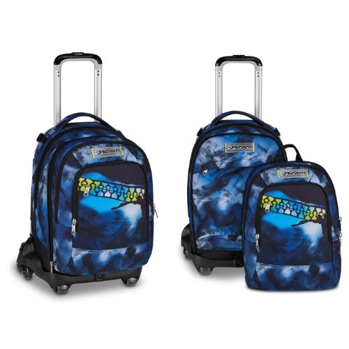 SCUOLA 200102625-519 ZAINO TROLLEY JACK 8WD DETACH SEVEN BLU FUSION