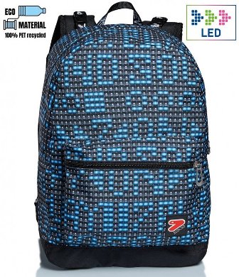 SCUOLA 201002079_000 ZAINO REVERSIBLE BACKPACK SEVEN LEDWALL