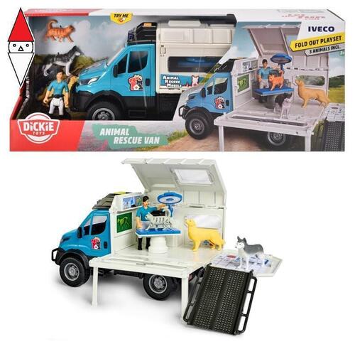 2036837015 Animal Rescue furgone Van 1:24, + pers. e animali