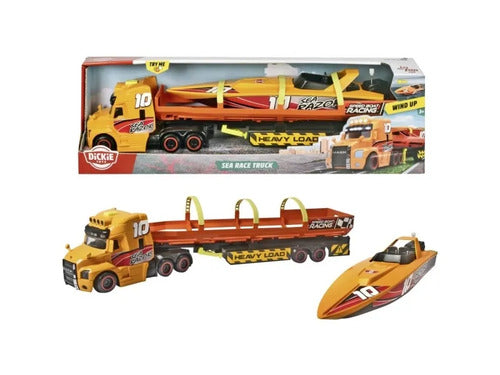 203747009 SEA RACE CAMION 40CM + MOTOSCAFO