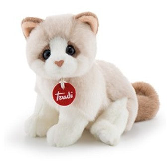 20872 Peluche Gattino Brad bianco/beige 15x19x20cm