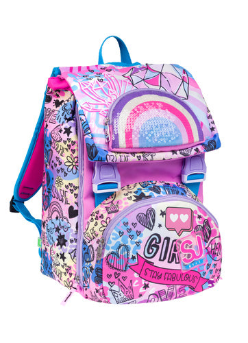 SCUOLA 20C202408-429 ZAINO SDOPP.BIG SJ GANG COLORJAM GIRL