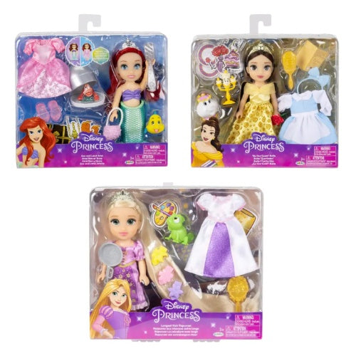 235064-EU Disney Princess bambole Petite 15 cm ass.con extra fashion