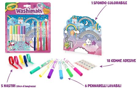 25-7360 WASHIMALS - SET ACCESSORI CRAYOLA