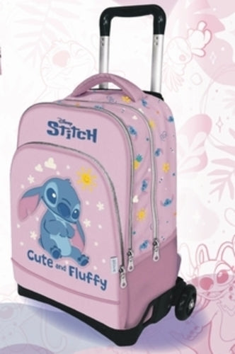 SCUOLA 251141 ZAINO TROLLEY ROSA STITCH