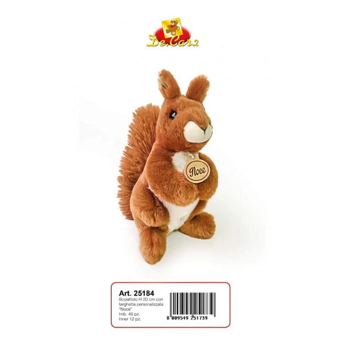 25184 PELUCHE MORBIDELLI SCOIATTOLO "NOCE" H20CM