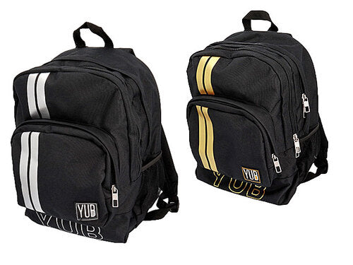 SCUOLA 2B3002108_000 ZAINO DOPPIO SCOMP.YUB METAL STRIPES(2 VARIANTI)