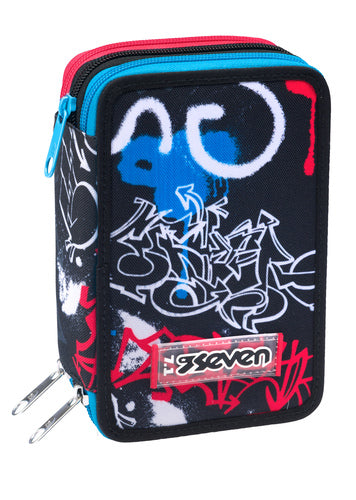 SCUOLA 300102414-899 ASTUCCIO 3 ZIP SEVEN HALF STREET