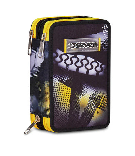 SCUOLA 300102642-822 ASTUCCIO 3 ZIP SEVEN GOLDEN PAINT