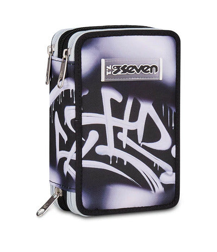 SCUOLA 300102654-899 ASTUCCIO 3 ZIP SEVEN PLUMPY LINE BOY