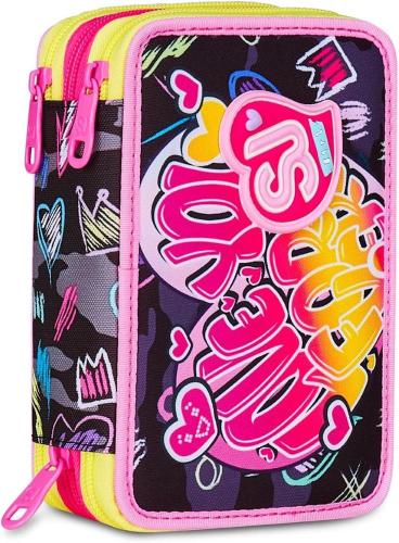 SCUOLA 30C202505-3D9 ASTUCCIO 3 ZIP SJ GANG GAME-LED GIRL