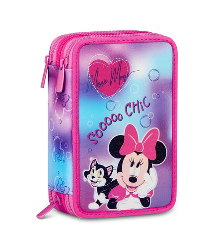 SCUOLA 30C502601-376 ASTUCCIO 3 ZIP MINNIE CHIC TOUCH