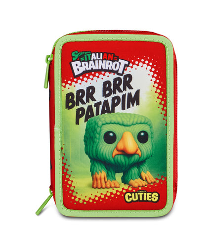 SCUOLA 30J602604-303 ASTUCCIO 3 ZIP BRR BRR PATAPIM SKIFIDOL BRAINROT