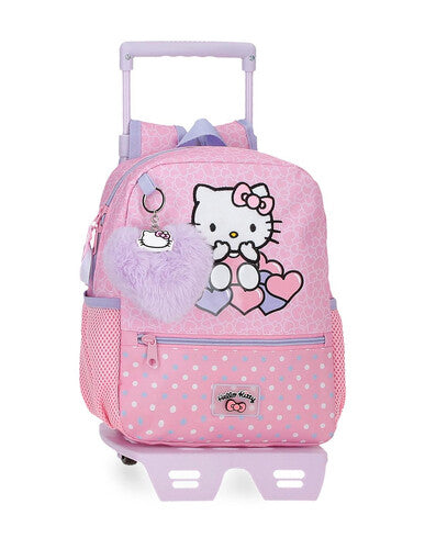 SCUOLA 310049215276 ZAINO TROLLEY 28CM HELLO KITTY HEARTS&DOTS