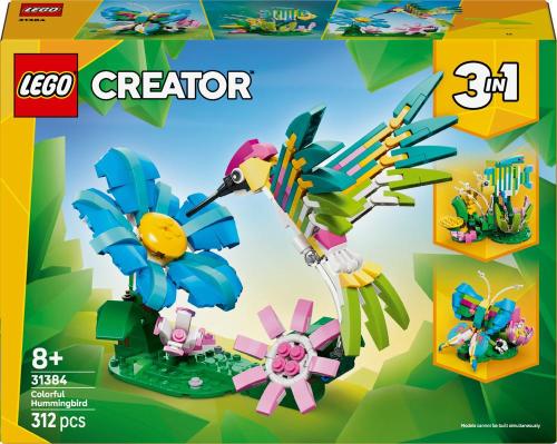 LEGO CREATOR 31384 ANIMALI SELVATICI: COLIBRÌ VARIOPINTO