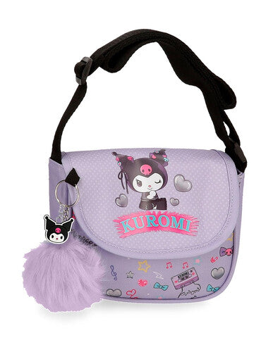 TEMPO LIBERO 320038704080 BORSA A TRACOLLA CON PATTA KUROMI RETROPOP