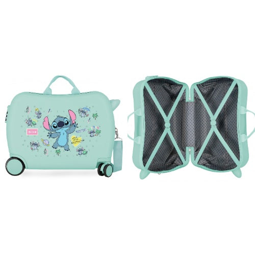 TEMPO LIBERO 340064114035 TROLLEY ABS BAMBINI 50CM STITCH LITTLE DISTRUCTION