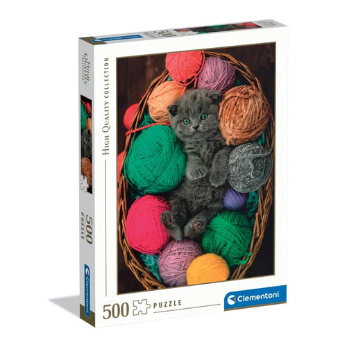 35612 PUZZLE 500 HQC FLUFFY KITTEN