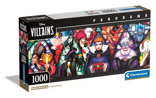 39872 PUZZLE 1000 PANORAMA DISNEY VILLAINS COMPACT