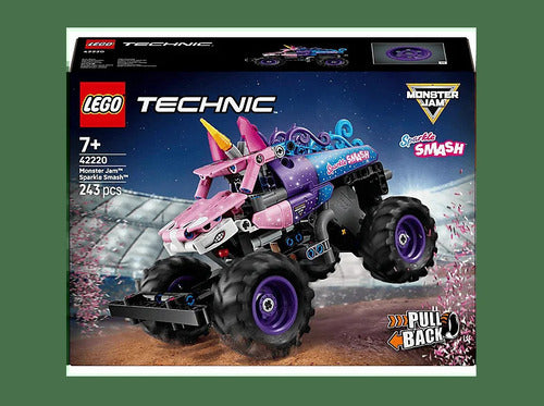 Lego Technic 42220 Monster Jam Sparkle smash a retrocarica