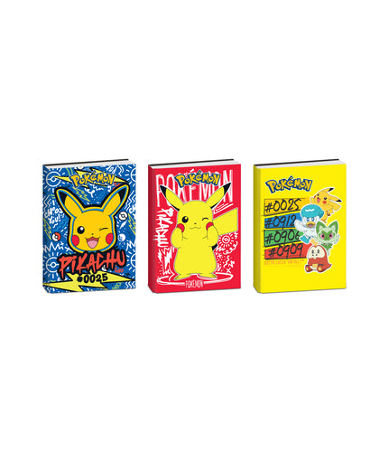 SCUOLA 50G502600-000 DIARIO 10M #POKEMON SINGOLO, 3 VARIANTI