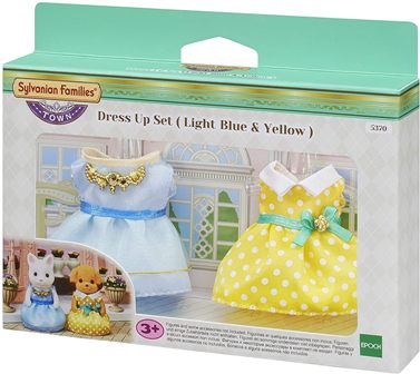 SYLVANIAN FAMILIES 5370 DRESS UP SET (LIGHT BLUE & YELLOW)