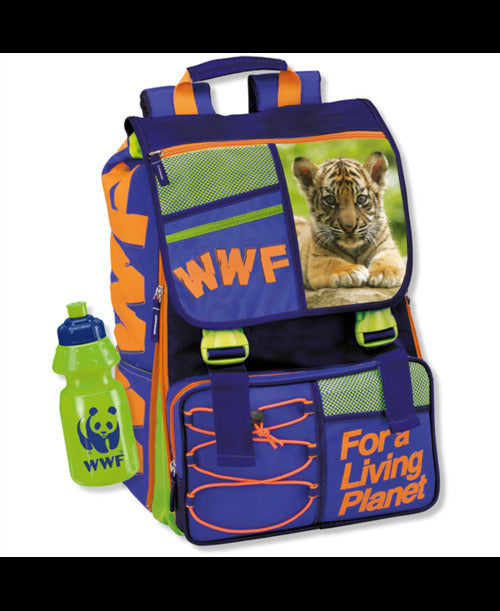 SCUOLA 56789CO ZAINO ESTENSIBILE STD C/GADGET TIGER WWF