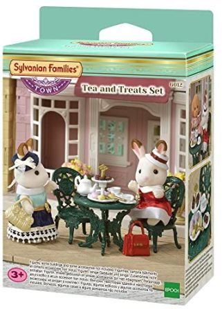 SYLVANIAN FAMILIES 6012 TOWN:TAVOLO+2SEDIE+SET DA THE