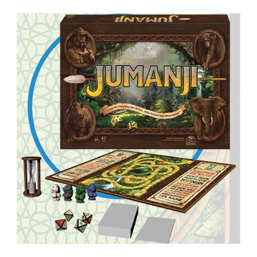 GIOCO DI SOCIETA' 6062311 JUMANJI IN CARTONE IN TOTAL REFRESH