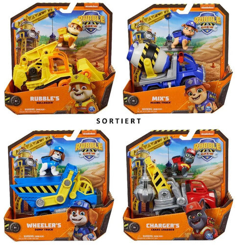 6066726 RUBBLE & CREW Veicoli Tematizzati singolo, 4 varianti
