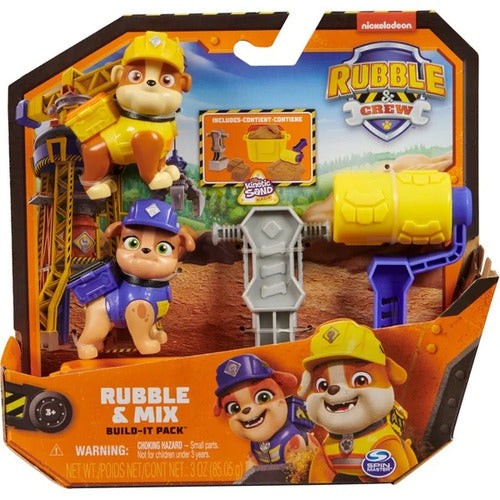 6066727 RUBBLE & CREW Set 2 Personaggi + Accessori Ass.to