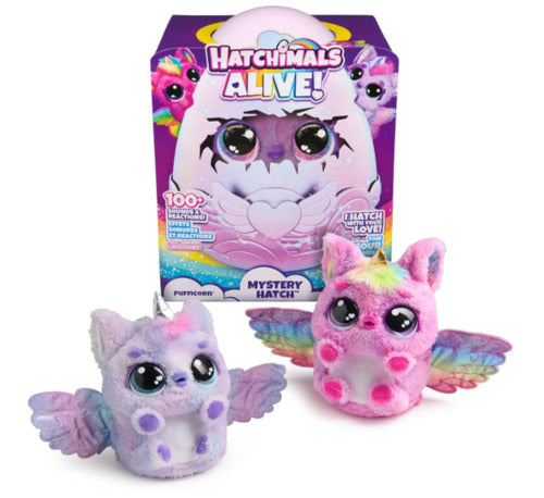 6069132 HATCHIMALS ALIVE Magico Uovo in versione Pufficorn (Ice o Sky)