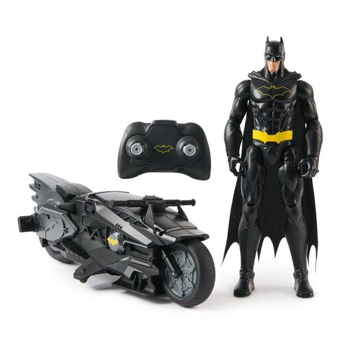 6072896 BATMAN Batcycle Radiocomandata con personaggio Batman 30 cm