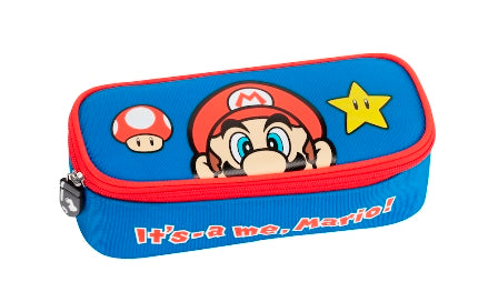 SCUOLA 62882 ASTUCCIO OVALE ORG.BLU SUPERMARIO FRANCO PANINI