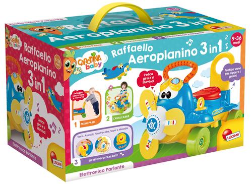 PRIMA INFANZIA 63208 CAROTINA RAFFAELLO AEROPLANINO 4 IN 1