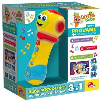 PRIMA INFANZIA 65493 CAROTINA BABY MICROFONO VALENTINO CANTERINO 3IN1