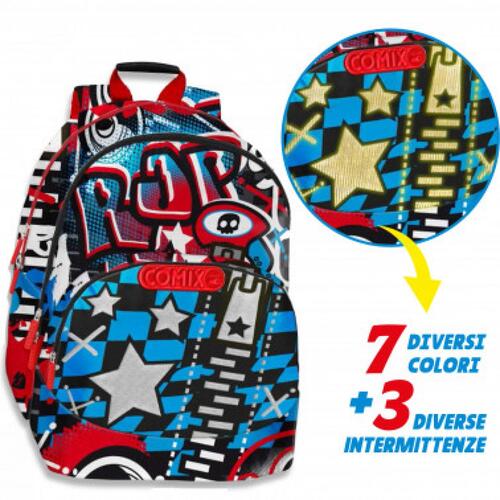 SCUOLA 65625 ZAINO ORGANIZZATO COMIX BRIGHT MONE