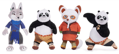 6694D PELUCHE KUNG FU PANDA SINGOLO 24CM, 4 VARIANTI