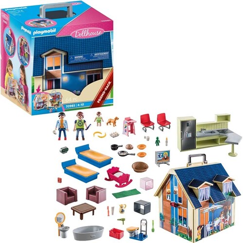 70985 NUOVA CASA DELLE BAMBOLE PORTATILE