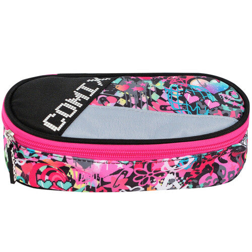 SCUOLA 72261GI ASTUCCIO OVALE COMIX BRIGHT HEARTS GIRL