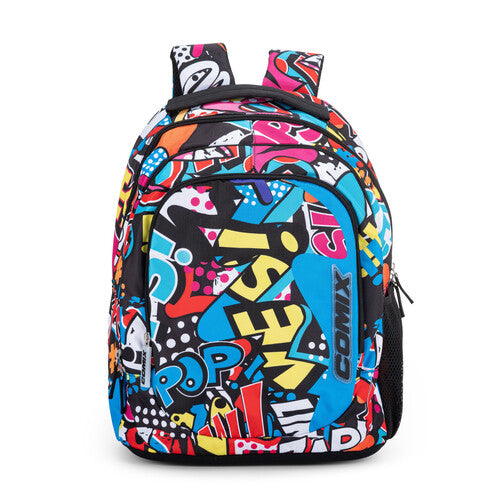 SCUOLA 74155SW ZAINO ORG. COMIX WAVE STREET WORDS