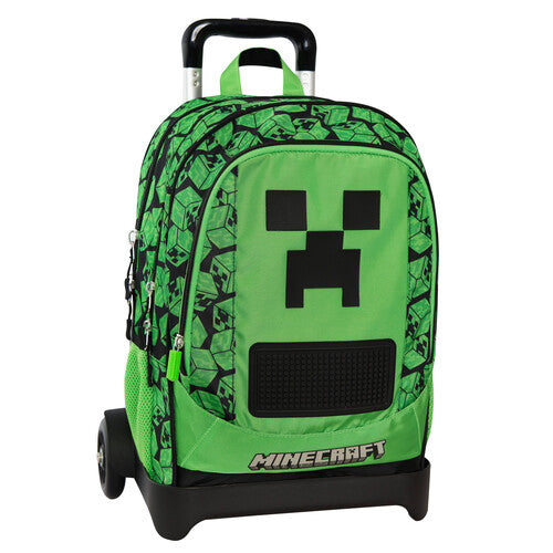 SCUOLA 74360 ZAINO ORG.TROLLEY STACC. PIXEL MINECRAFT