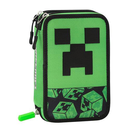 SCUOLA 74363 ASTUCCIO 3 ZIP PIXEL MINECRAFT